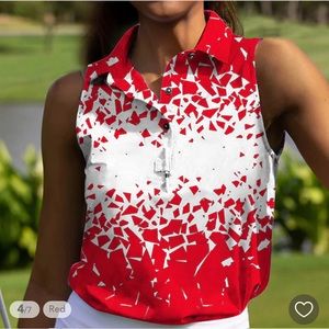 Women’s sleeveless golf shirt